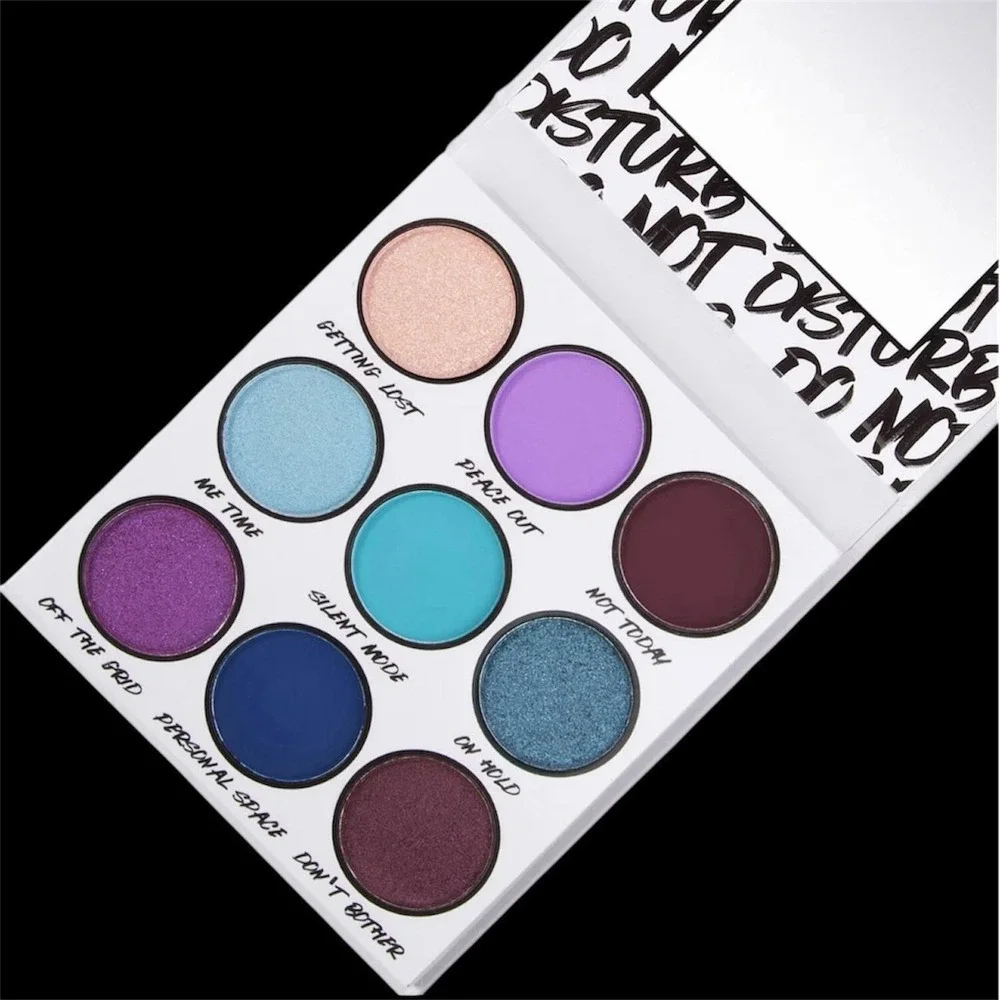 New Sealed BH Cosmetics Do Not Disturb 9 Colors Eyeshadow Palette Cruelty Free